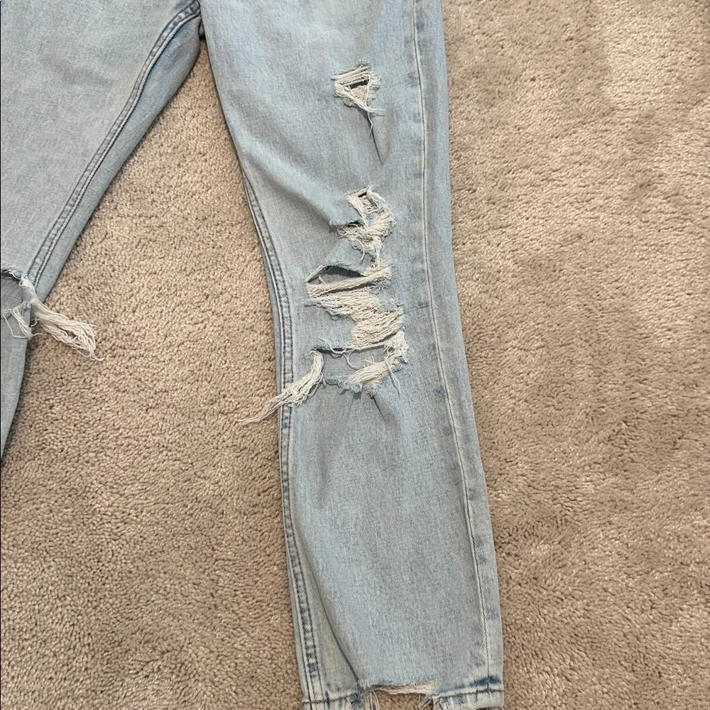 Abercrombie & Fitch Light Blue High Rise Jeans - Picture 3 of 5
